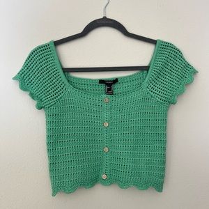 NWT Crochet Crop Top